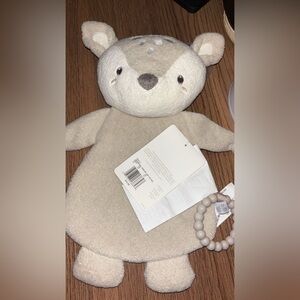 Adorable Beige Plush Toy with Teether